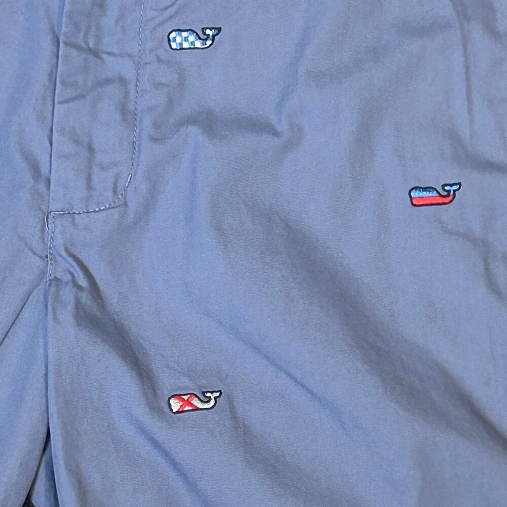 Vineyard Vines men's blue embroidered logo cotton shorts size 32 X 7 - Picture 2 of 7